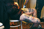 Tatuaggi sulle gambe al Milano Tattoo Convention #80