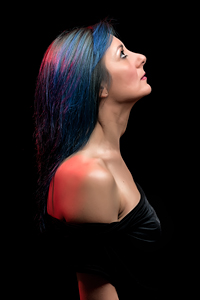 Francy - Blue Hair - Girl Portrait