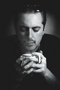 Robby - Coffee Break - Male Portrait Black and White