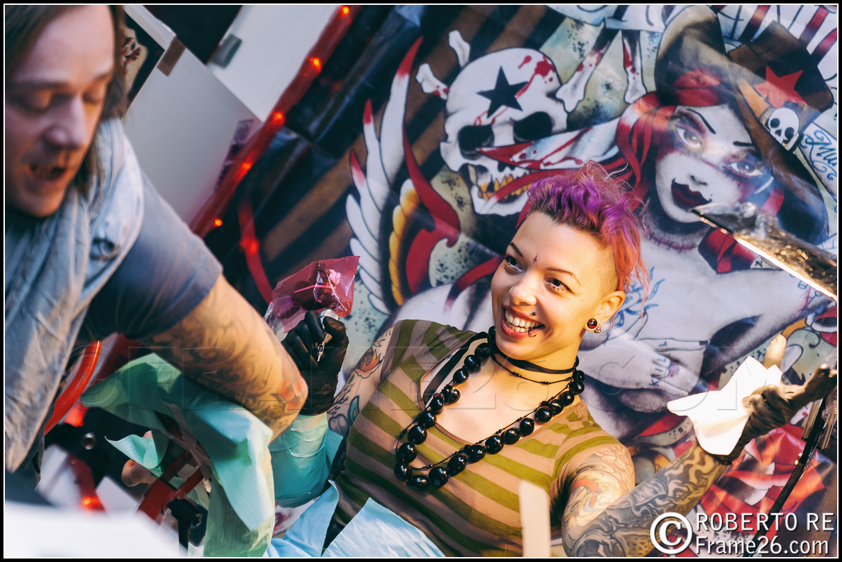 Tatuatrice al Milano Tattoo Convention