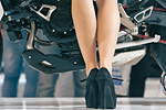 EICMA 2014 Gambe e scarpe col tacco Ragazza Immagine stand MV Agusta