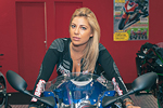 EICMA 2015 Bionda Ragazza Immagine SuperBike Italia