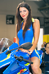 EICMA 2015 Bellissima Ragazza Immagine Suzuki