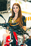 EICMA 2015 Modella dello stand Keeway