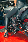 EICMA 2015 Sexy Modella in sella alla Victory 156 SSC