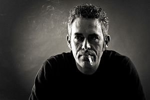 Davide - Smoke Cigarette - Male Portrait Black and White