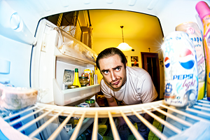 Robby - Refrigerator Self Portrait with Fisheye