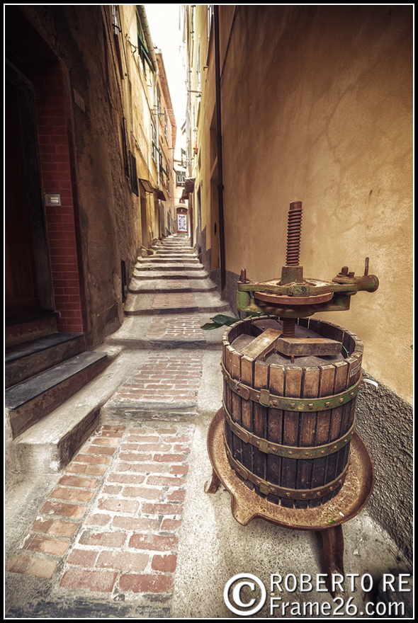 Vicolo a Vernazza alle Cinque Terre in Liguria