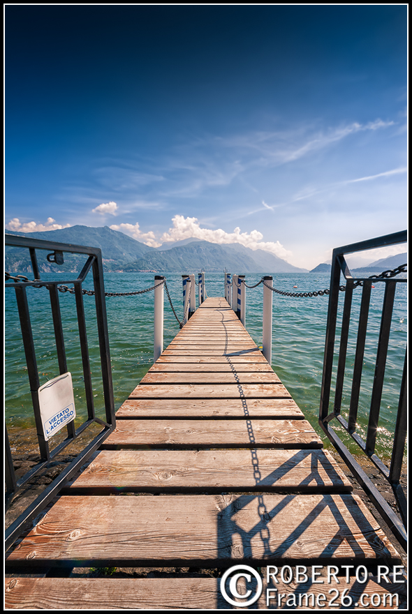 Molo a Menaggio sul Lago di Como
